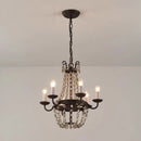 Axyaa Crystal Chandelier: Elegant Iron Art Pendant Lamp for Home and Restaurant