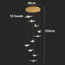 Axyaa Modern LED Pendant Chandelier for Staircase & Living Room Decor