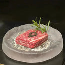 Axya Glass Dinner Plate Set for Steak, Dessert, Sushi, Snacks & More