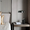 Axyaa Marble Base Iron Art Table Lamp LED E27, Minimalist Design for Bedroom or Living Room