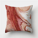 Axyaa Marble Ocean Sea Pattern Polyester Throw Pillow Cover - Home Sofa Decor