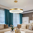 Axyaa Luxury Crystal Chandelier for Living Room Dining Home Decor