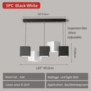 Axyaa LED Cube Pendant Lights for Modern Minimalist Style in Dining and Living Rooms