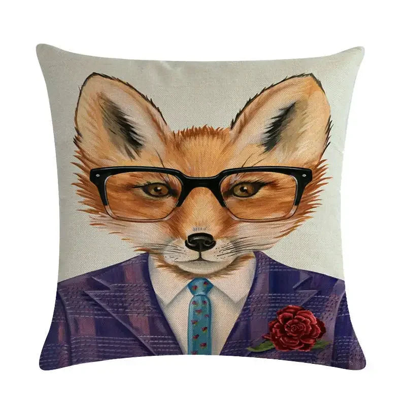 Axyaa Animal Body Pillow Case Linen Seat Cover for Home or Office Decor 45*45cm