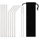 Axyaa Stainless Steel Straw Set - Colorful, High Quality, Reusable Straw