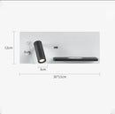 Axyaa Adjustable Angle Wall Lamp with USB/Wireless Charging for Study, Bedroom, Reading