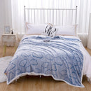 Axyaa Cloud Net Wave Coral Fleece Blanket: Soft, Warm Sofa Comfort for All Seasons