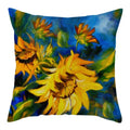 Axyaa Natural Flower Bird Linen Cushion Cover ��� Decorative Pillow Cases