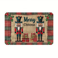 Axyaa Nutcracker Welcome Mat: Soft Non-Slip Floor Decor for Home