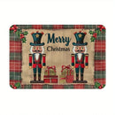 Axyaa Nutcracker Welcome Mat: Soft Non-Slip Floor Decor for Home