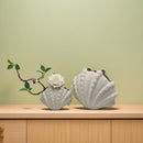 Axyaa Shell Vase Flowerpot: Simulated Shell Terrarium for Stylish Home Decor