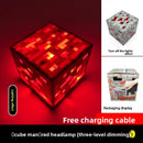 Axyaa Pixel Cube LED Night Light: Birthday Gift & Bedroom Decor for Warm Atmosphere