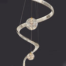 Axyaa Crystal Chandelier for Hall Staircase Indoor Ceiling Living Room Lighting Fixtures