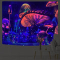 Axyaa Fluorescent Mushroom Luminous Tapestry for Interior Decoration