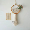 Axyaa Nordic Macrame Wall Hanging Round Wall Tapestry for Home Decor