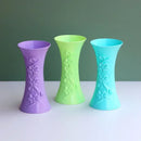 Axyaa Embossed Plastic Vase for Home Office Decor, Nordic Style Flower Arrangement