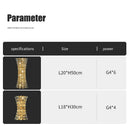 Axyaa Crystal LED Wall Sconces Gold/Chrome Metal Lighting Fixture