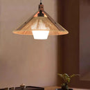 Axyaa Hemp Rope Chandelier: Japanese Wabi Sabi Pendant Lamp for Living Room Decor