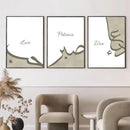 Islamic Wall Art: Axyaa Bohemia Love Success Choice Dua Canvas Poster