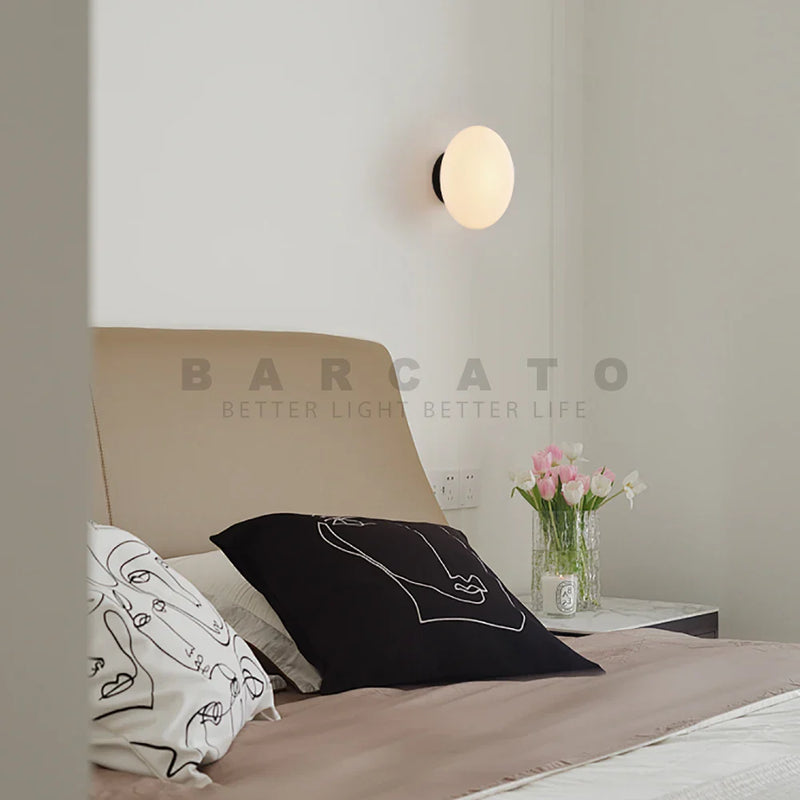 Axyaa Nordic Pebble Glass Designer LED Wall Lamp
