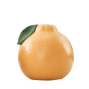 Axyaa Orange Ceramic Vase with Simulated Pomelo Fruit for Home Decoration