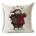 Christmas Santa Claus Pillowcase: Axyaa Linen Decoration for Car Sofa 45cm * 45cm