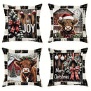 Axyaa Christmas Theme Pillowcase Gift Home Decor Sofa Cushion Cover