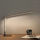 Axyaa 60CM LED Reading Table Lamp - Black L-Shaped Floor Lamp with USB Switch, Infinitely Dimmable