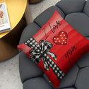 Axyaa Love Bowknot Dwarf Pillowcase - Sweet Romantic Home Decor