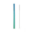 Axyaa Stainless Steel Wide Metal Straw Set Bubble Tea Milkshake Straw Brush