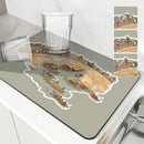 Axyaa Absorbent Anti-slip Dish Drying Mat for Kitchen & Bathroom