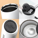 Axyaa Insulated Stainless Steel Coffee Mug with Lid for Travel and Cafe - 400ml