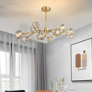 Axyaa Crystal Luxury Chandelier for Living Room, Bedroom, Dining Room - Indoor Lighting