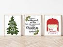 Axyaa Christmas Tree Canvas Print Wall Art Poster for Modern Living Room