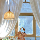 Axyaa Wabi Sabi Fabric Pendant Lamp for Bedroom and Dining Room