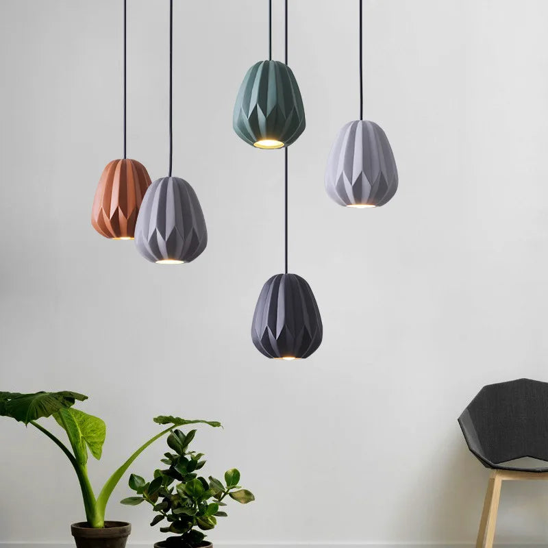 Axyaa Nordic Creative Pendant Light for Dining Room and Bedroom