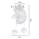 Axyaa Starry Moon LED Ceiling Light for Kids Room Chandelier
