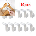 Axyaa Cascading Hanger Hooks Closet Connector Space Saving Organizer Clips