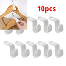 Axyaa Cascading Hanger Hooks Closet Connector Space Saving Organizer Clips