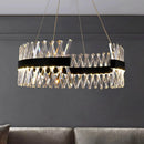 Axyaa Crystal Chandelier Dining Room Ceiling Light Luxury Pendant Lamp