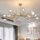 Axyaa Crystal Luxury Chandelier for Living Room, Bedroom, Dining Room - Indoor Lighting