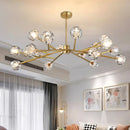 Axyaa Crystal Chandelier for Living Room Bedroom Dining Room Lighting