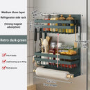 Axyaa Magnetic Fridge Shelf Paper Tube Spice Storage Rack
