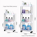 Axyaa High Capacity Vertical Storage Cart Shelf for Kitchen Organization