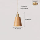 Axyaa Scandinavian White Oak Dining Table LED Pendent Lamps Bedside Retro Home Decoration