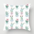 Axyaa Watercolor Cactus Flower Pillow Case 45x45cm