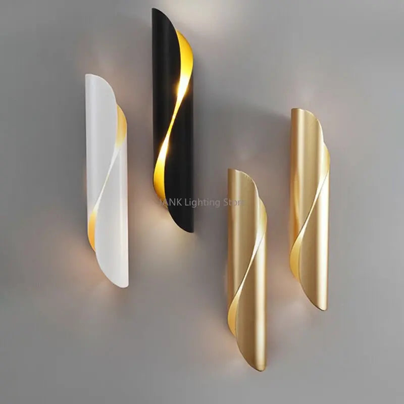 Axyaa Aluminum Tube LED Wall Lamp for Bedroom Living Room Sconce Lighting