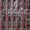 Axyaa Floral Jacquard Grommet Curtain for Home Decoration