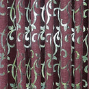 Axyaa Floral Jacquard Grommet Curtain for Home Decoration