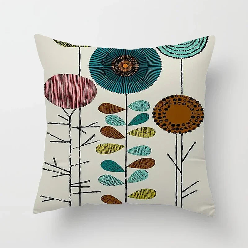 Bohemian Geometric Pattern Printed Pillowcase - Axyaa Brand